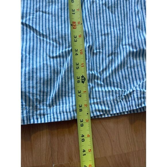Lucky Brand NWT Lucky Brand Blue & White Linen Striped Tie Waist Dress Women’s S - Picture 3 of 6